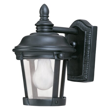 Maxim One Light Bronze Seedy Glass Wall Lantern 3026CDBZ